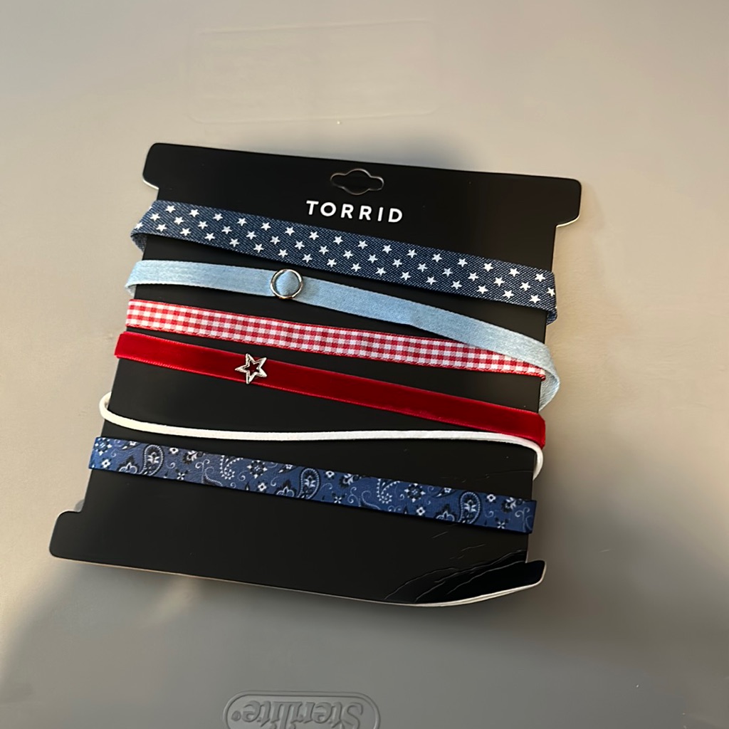 Final Torrid Americana Choker Set New In Package 10$